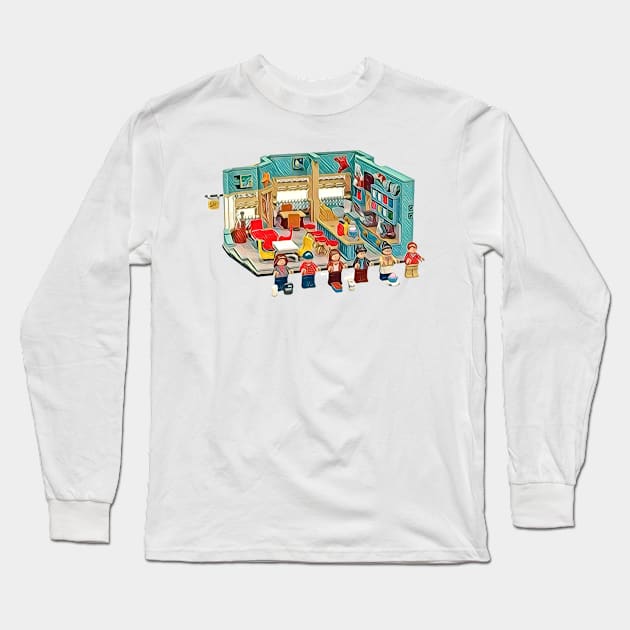 Favorite Diner - Stars Hollow Long Sleeve T-Shirt by Fenay-Designs